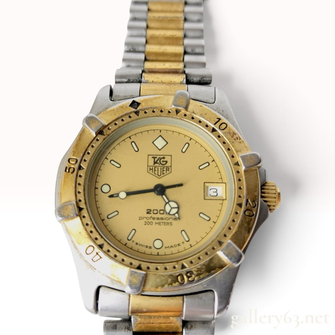 TAG Heuer Professional 2000 Series Two-Tone Wristwatch Reference 964.013 (1 of 9)