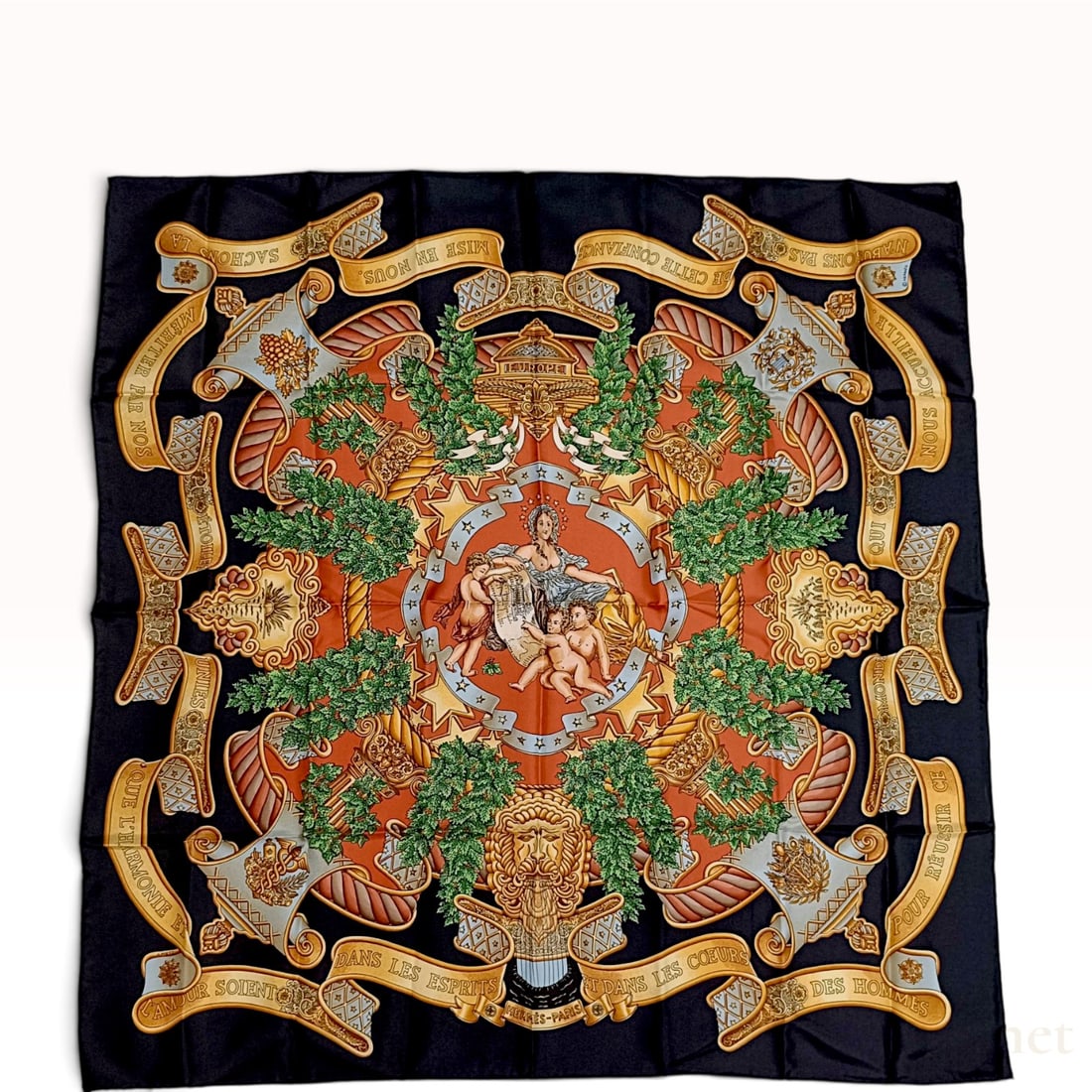 Hermes Silk Carre 90 Europe Scarf (1 of 10)