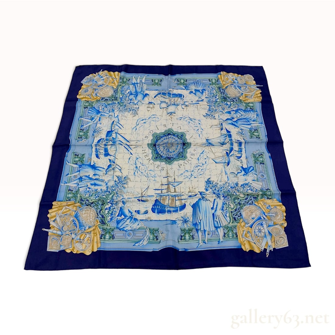 Hermes Les Voiles de Paris Silk Carre Scarf (1 of 7)