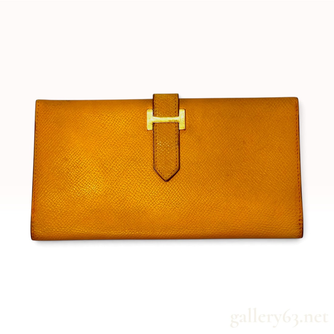 Hermes Bearn Wallet in Yellow Epsom Leather (1 of 6)