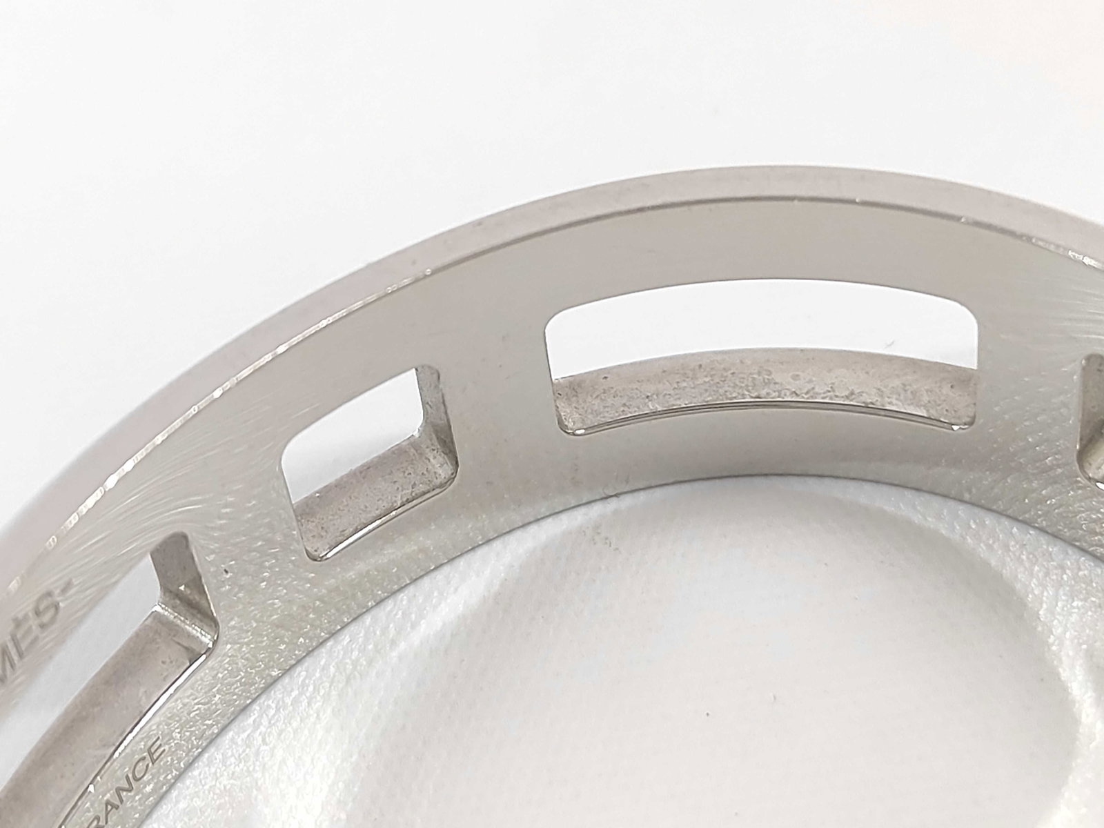 Hermes Play Bangle Solid 925 Sterling Silver Cuff Bracelet - 6