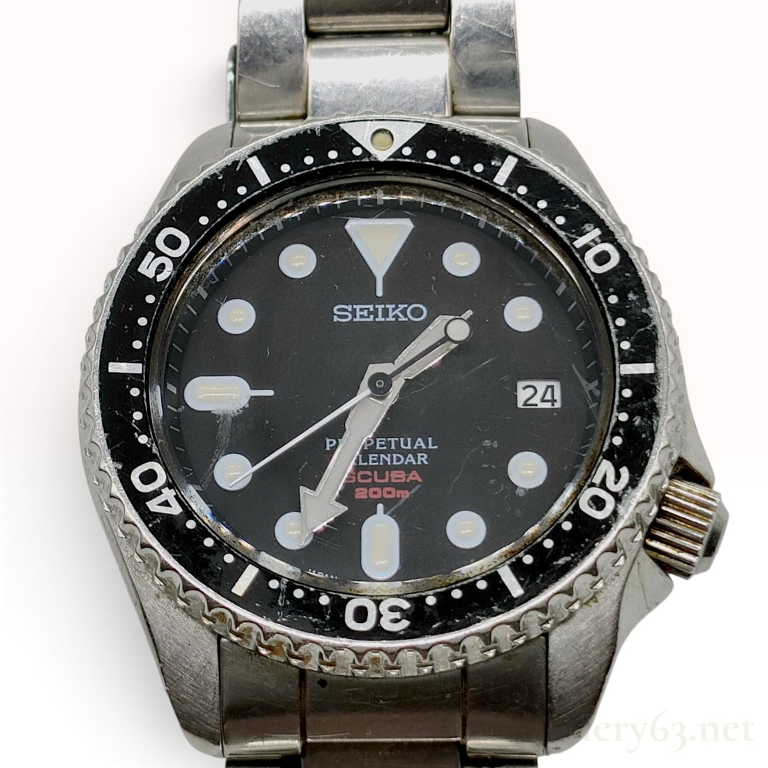 Vintage Seiko SBCM023 Perpetual Calendar Scuba Stainless Steel Wristwatch (1 of 10)
