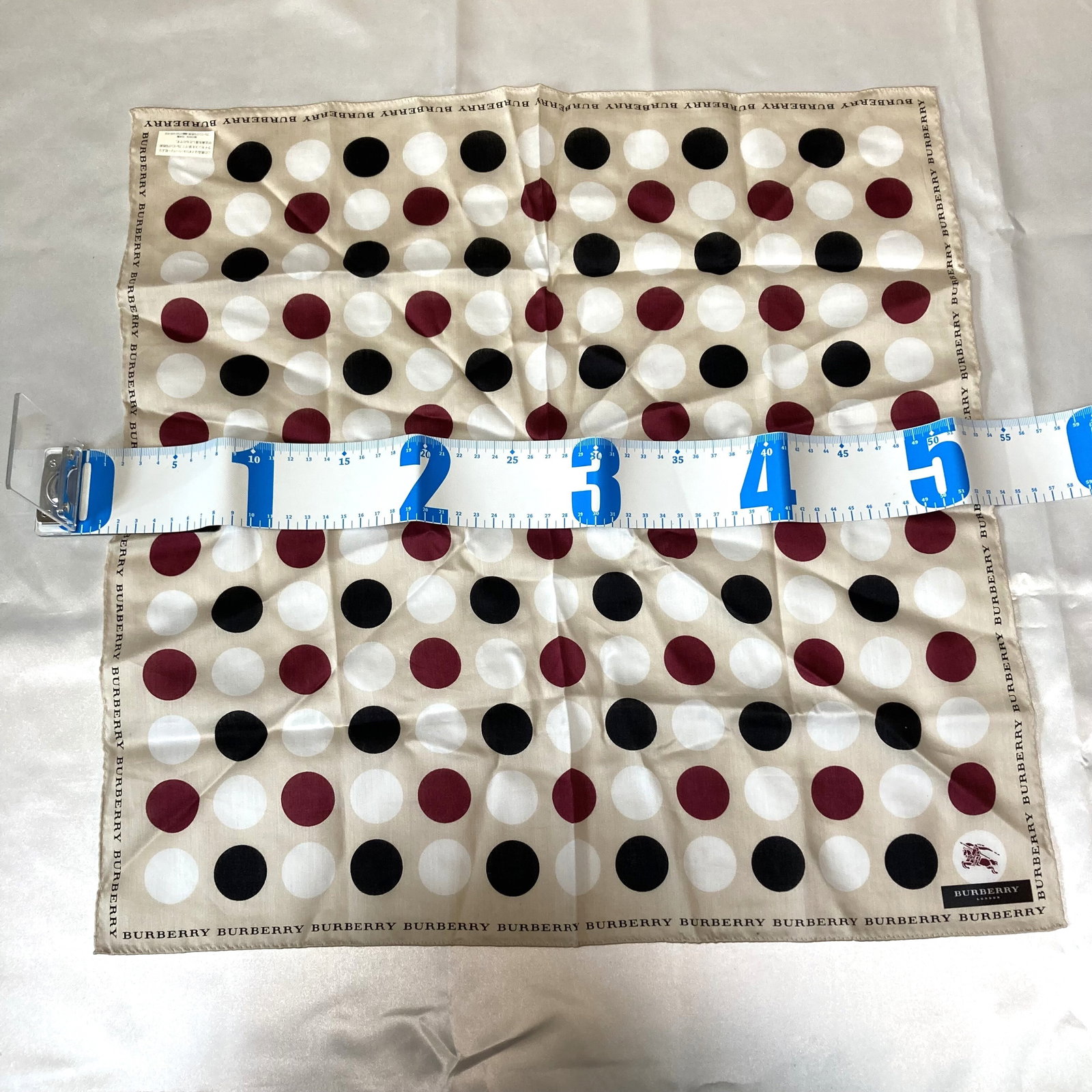 Five Burberry Assorted Pattern Cotton Scarves 50cm - 2