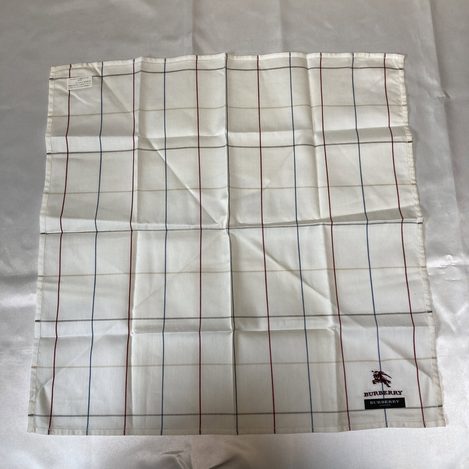 Five Burberry Assorted Pattern Cotton Scarves 50cm - 3