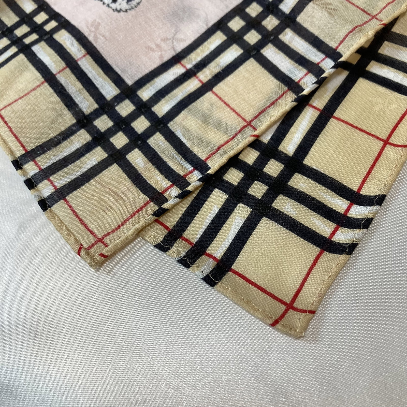 Five Burberry Assorted Pattern Cotton Scarves 50cm - 6