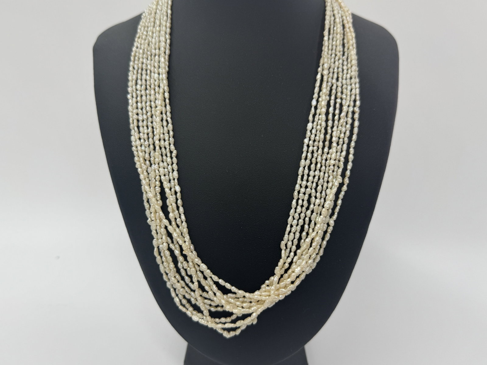 A Vintage Assortment of Four Multi-Strand Freshwater Rice Pearl Necklaces (1 of 4)