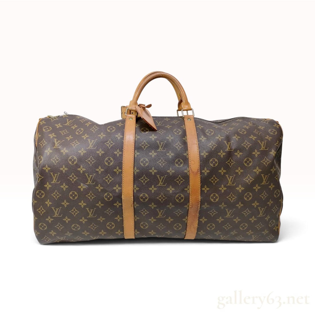 Vintage Louis Vuitton Monogram Keepall 60 Brown Canvas Travel Bag (1 of 16)
