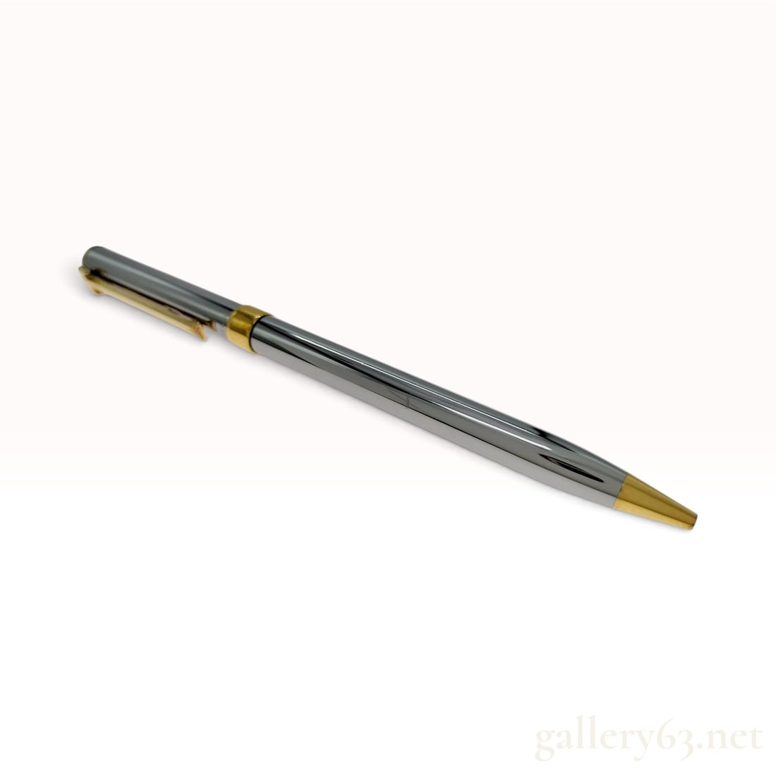 Tiffany & Co. T-Clip Sterling Silver and Gold-Toned Ballpoint Pen with Pouch (1 of 10)