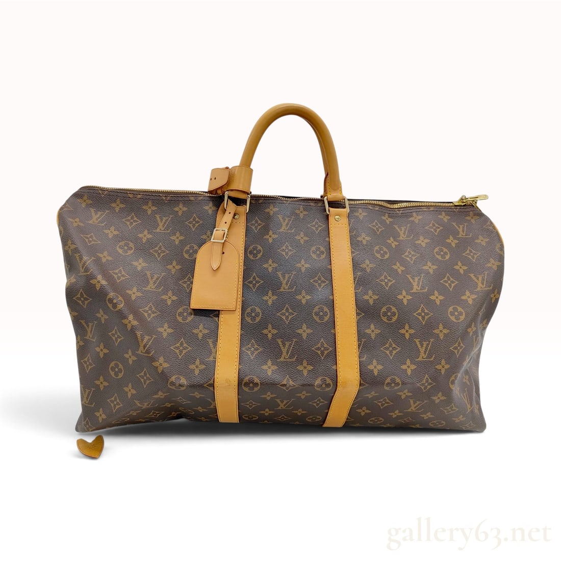 Vintage Louis Vuitton Monogram Keepall 55 Brown Canvas Travel Bag (1 of 15)