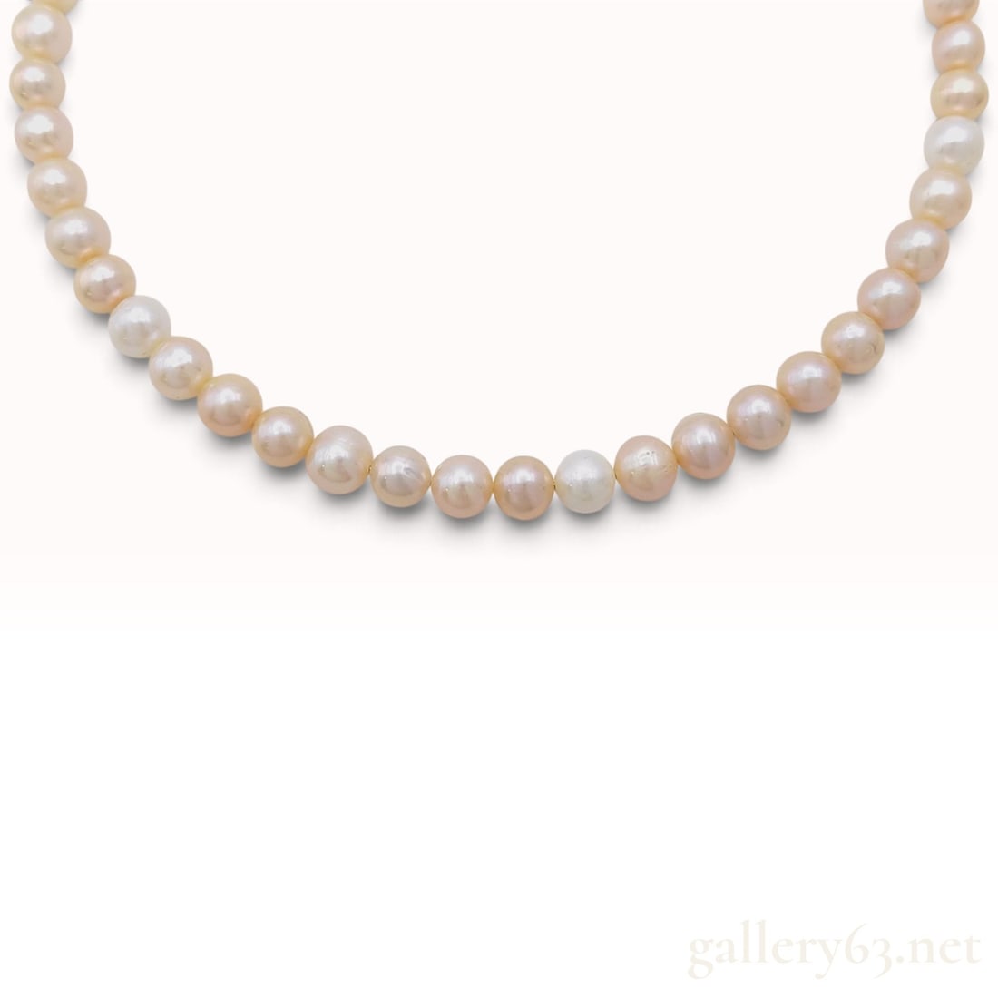 Multicolor 6.5mm to 7.5mm Cultured Freshwater Pearl Strand Necklace (1 of 5)