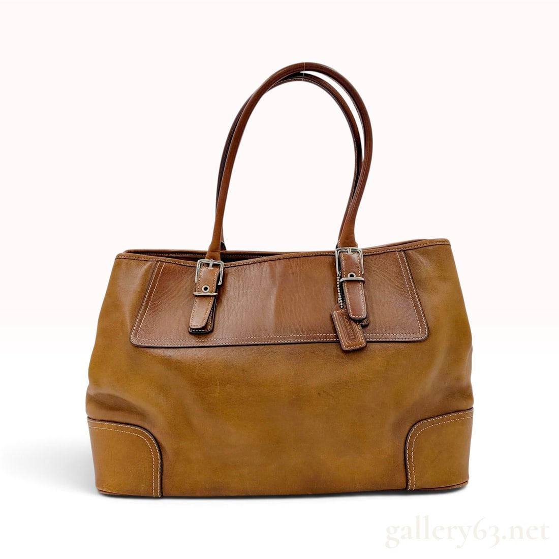 Vintage Coach Soho Buckle Tote in Tan Glove Tanned Leather (1 of 10)