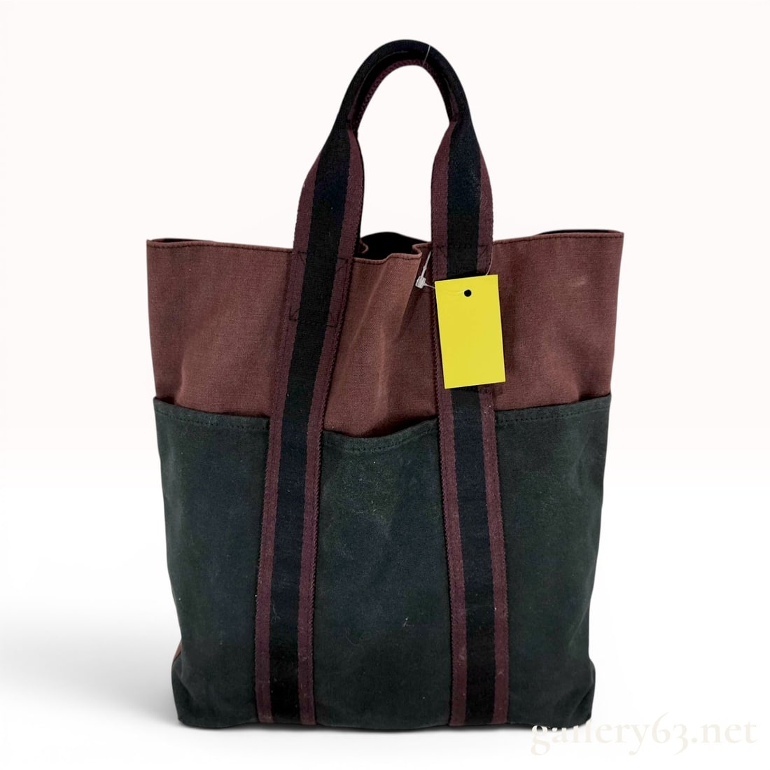 Hermes Fourre Tout Two Tone Canvas Tote Bag (1 of 10)
