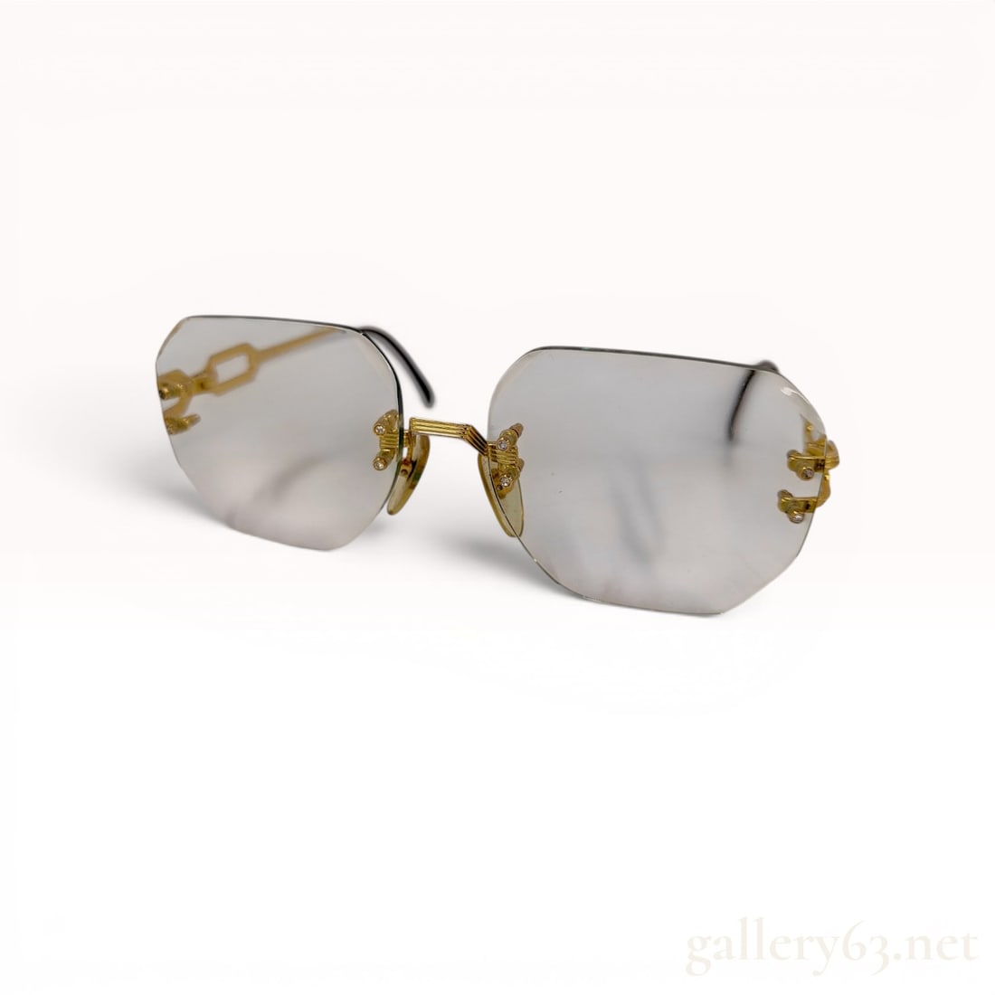 Christian Dior Model 2382 Vintage Rimless Gold Toned Spectacles (1 of 8)