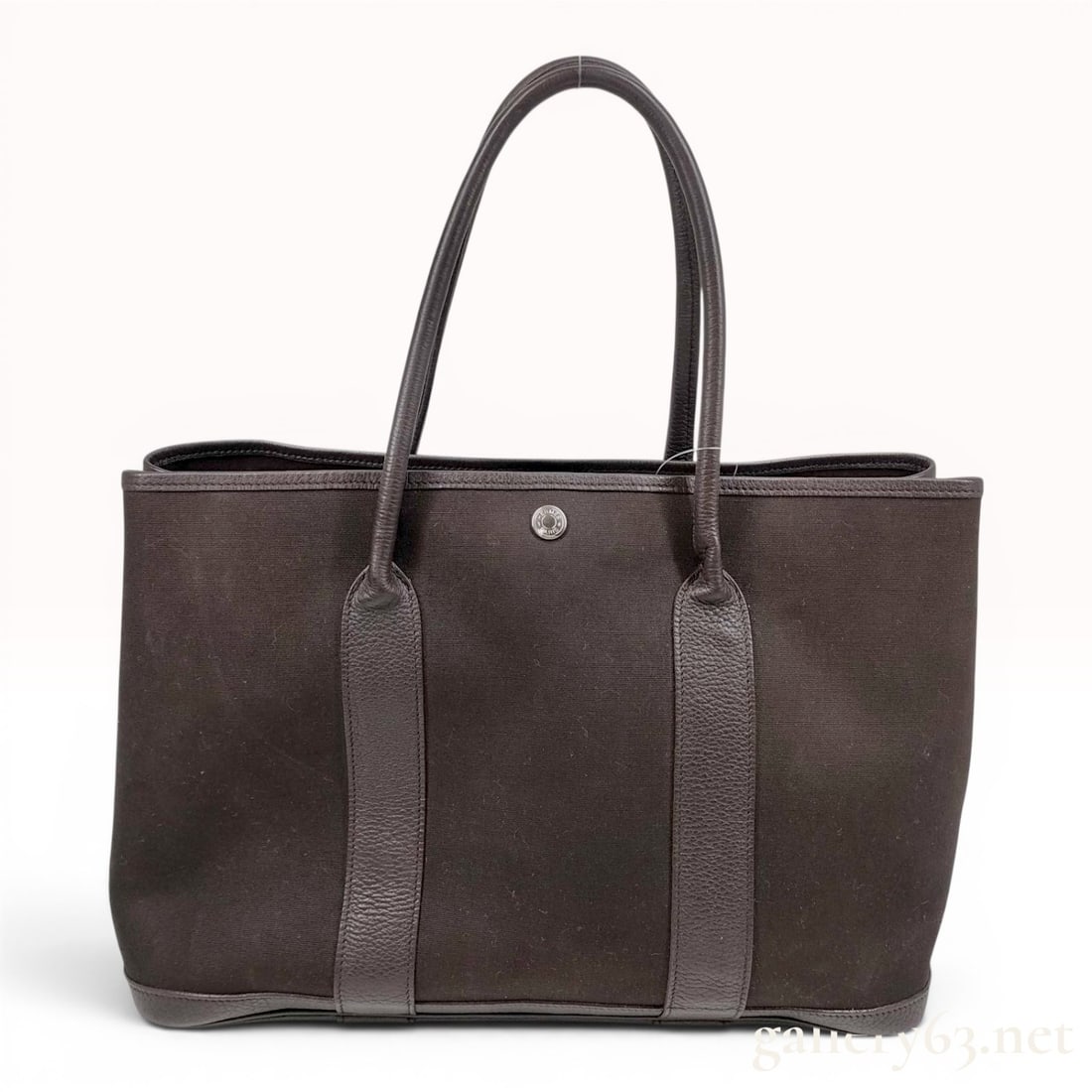 An Hermes Toile and Negonda Leather Garden Party 36 Tote Bag (1 of 10)