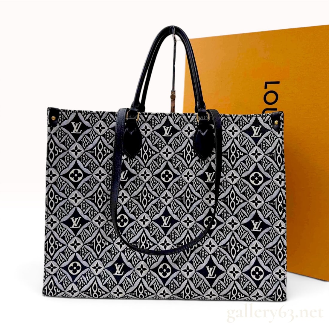 Louis Vuitton Since 1854 OnTheGo GM Monogram Jacquard Tote Bag (1 of 10)