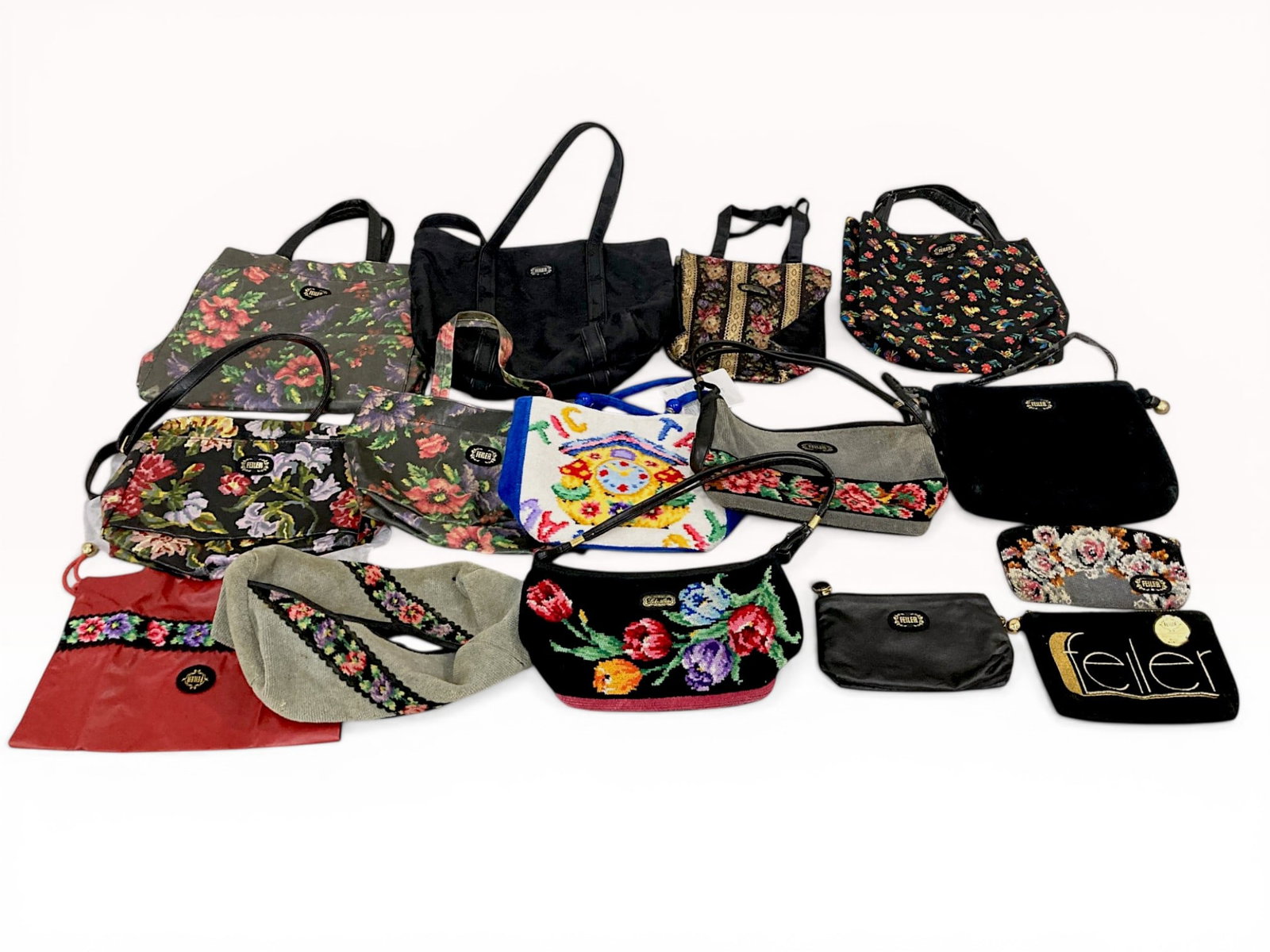 A Collection of Feiler Chenille Handbags and Accessories (1 of 8)