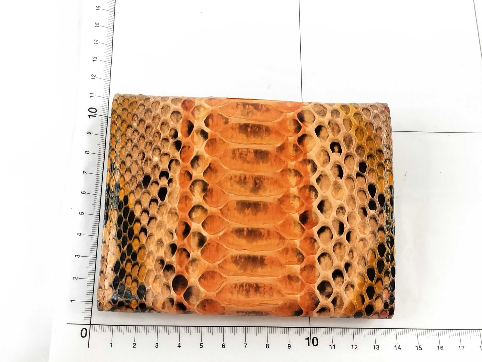Fendi Python Skin Tri-Fold Wallet with FF Buckle - 2