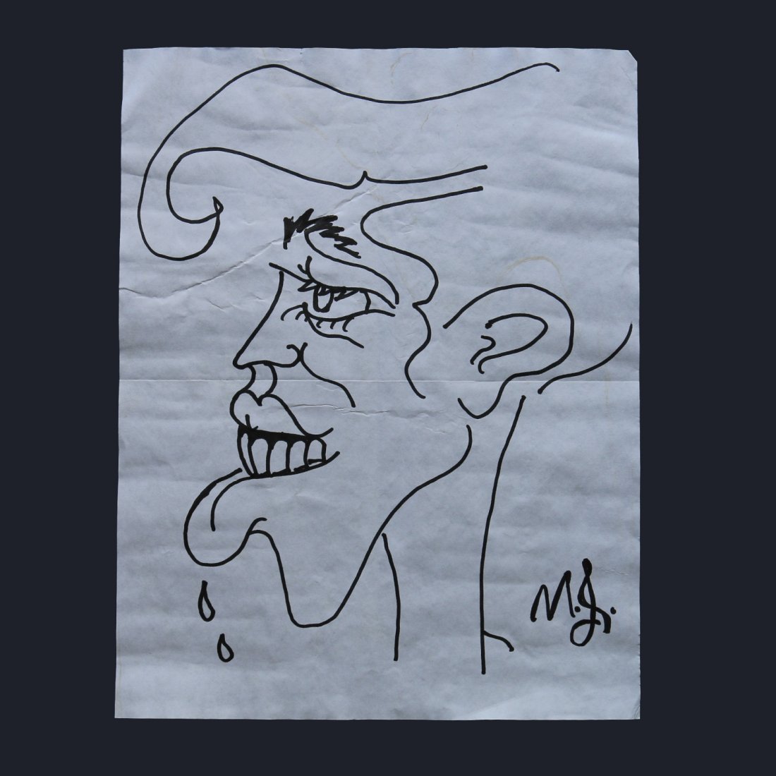 Michael Jackson original drawing #2 (1 of 2)