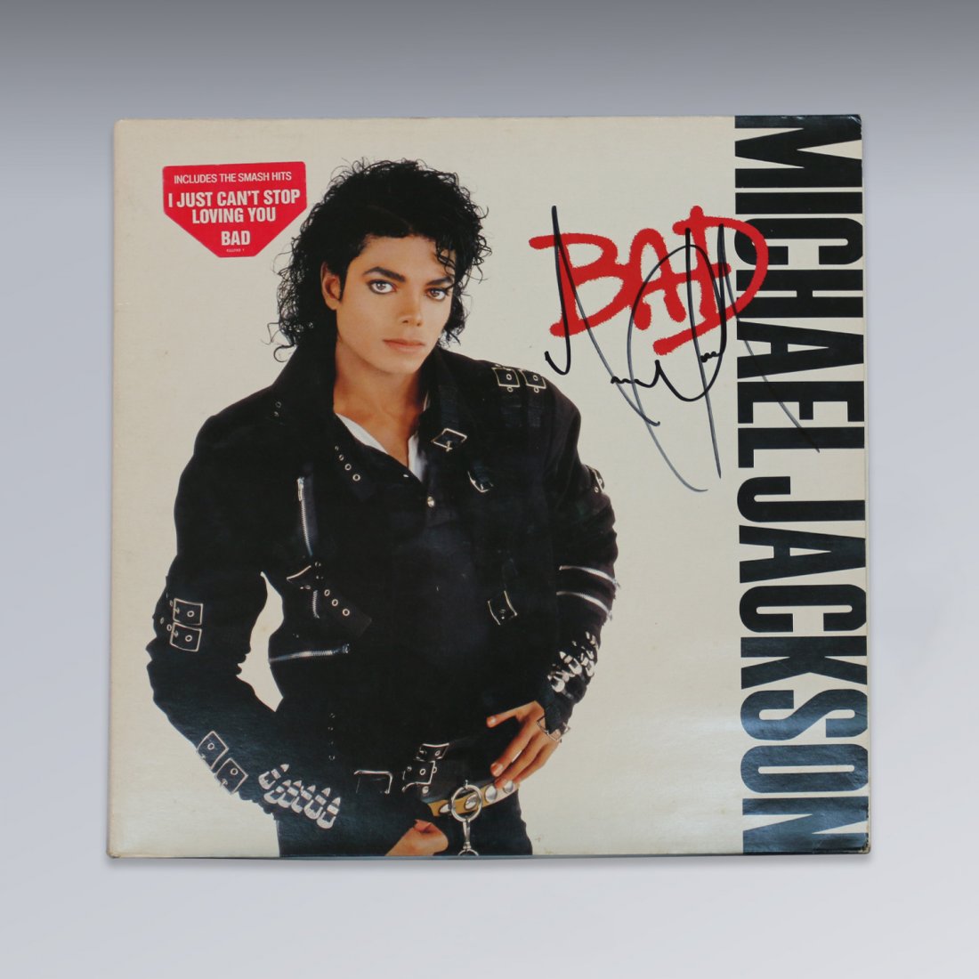 Michael Jackson Signed Bad LP Album (1 of 1)