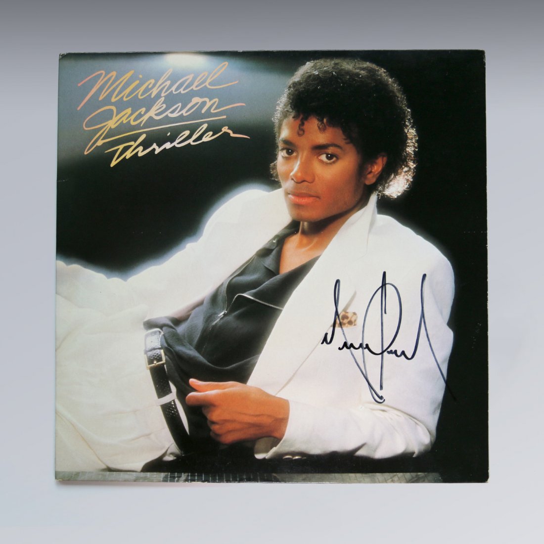 Michael Jackson Signed Thriller LP Album #2 (1 of 2)