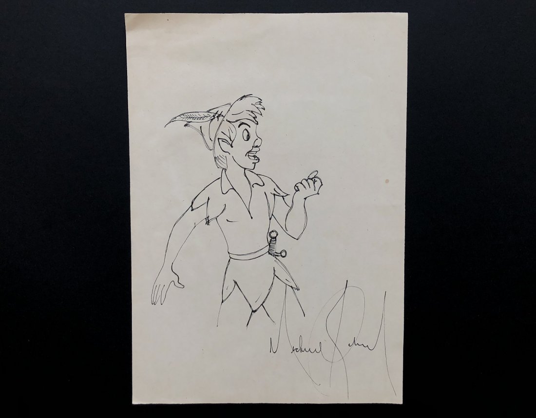 Michael Jackson Drawing of Peter Pan (1 of 1)