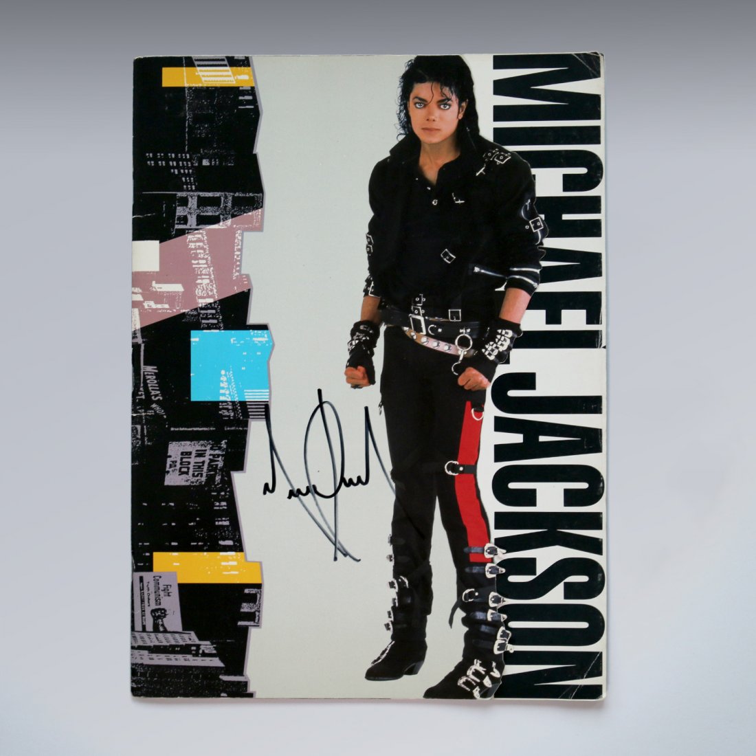 Michael Jackson Signed Bad Tour Program (1 of 2)
