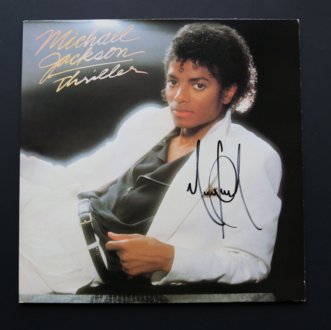 Michael Jackson Signed Thriller LP (1 of 2)