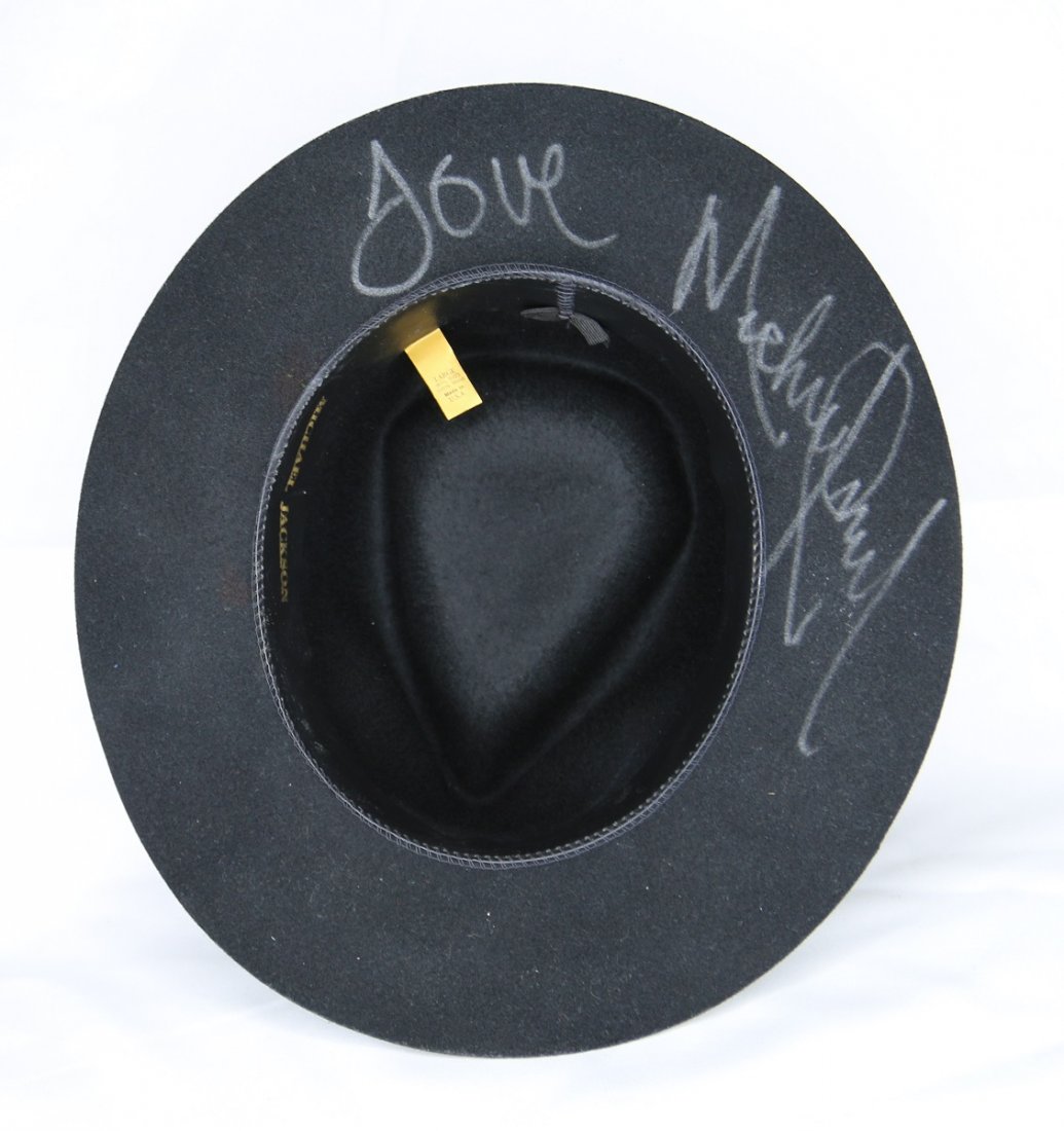 Michael Jackson Worn Signed Black Fedora (1 of 3)
