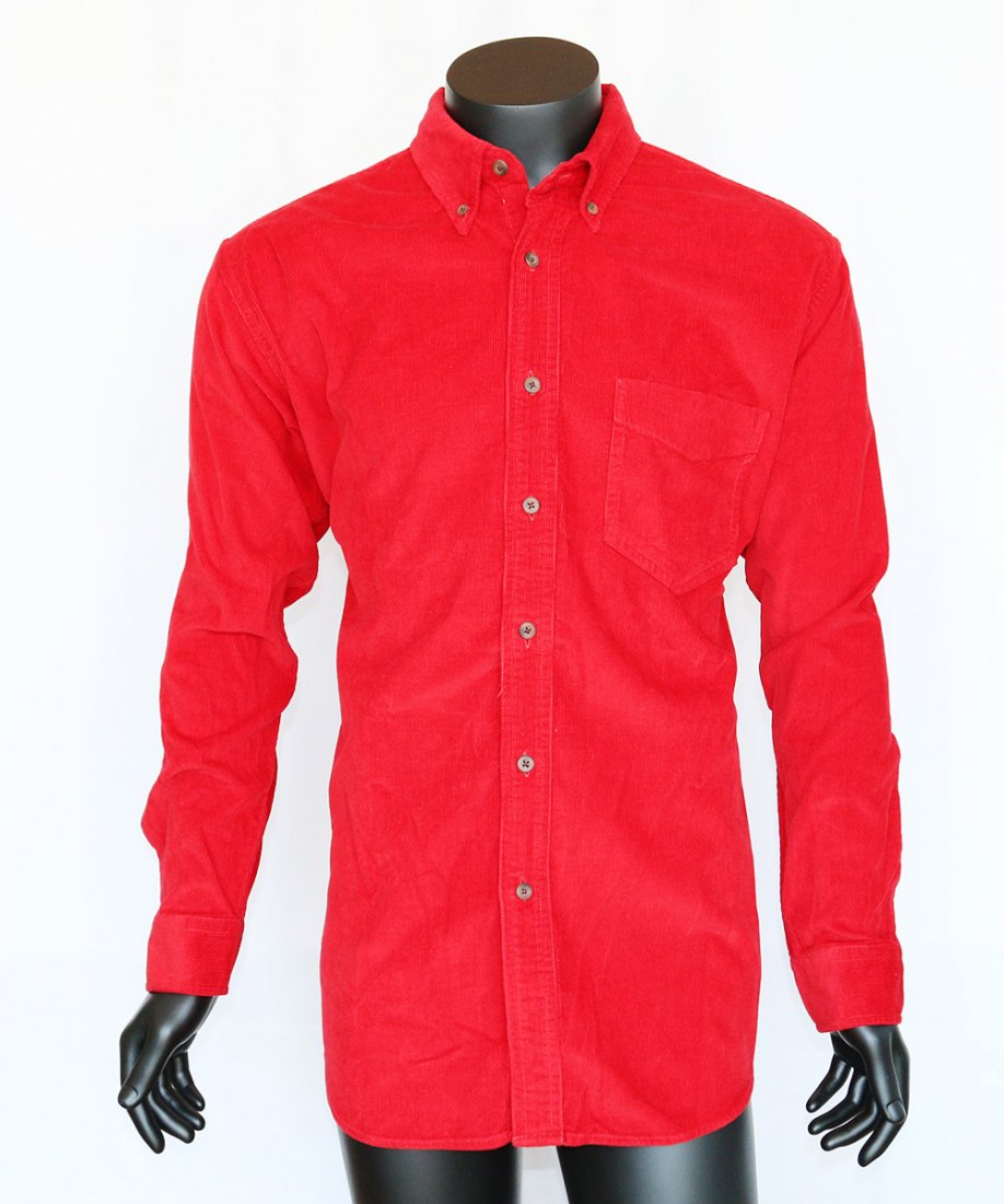 Michael Jackson Worn Red Corduroy Shirt #2 (1 of 2)