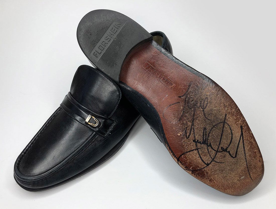 Michael Jackson Used Signed Penny Loafer (1 of 4)
