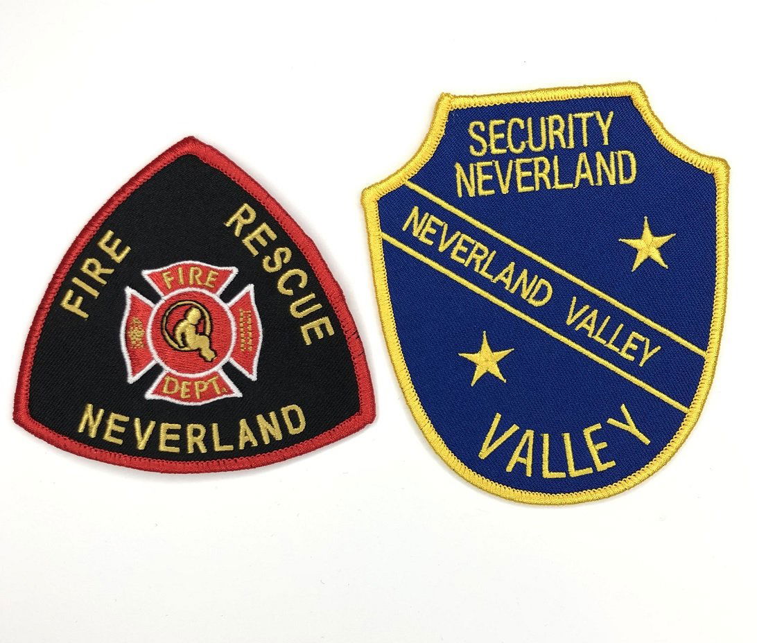 Lot of 2 Michael Jackson Neverland patches Fire Securit (1 of 1)