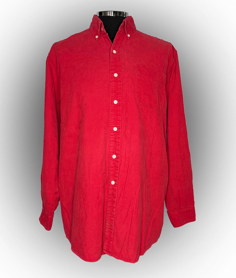 Michael Jackson Worn Red Corduroy Shirt #1 (1 of 2)