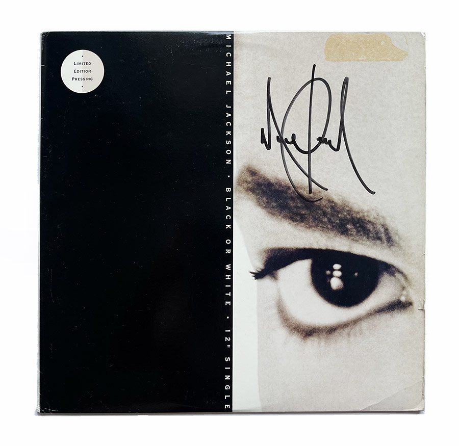 Michael Jackson Signed Black or White 12" vinyl single (1 of 1)