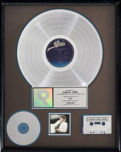 Michael Jackson Thriller RIAA Platinum Award: KnaiszLive.com presents: Michael Jackson RIAA Platinum Award for Thriller album. In just over a year, Thriller became the best-selling album of all time, with sales currently estimated to be well abov