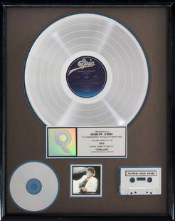 Michael Jackson Thriller RIAA Platinum Award: KnaiszLive.com presents: Michael Jackson RIAA Platinum Award for Thriller album. In just over a year, Thriller became the best-selling album of all time, with sales currently estimated to be well