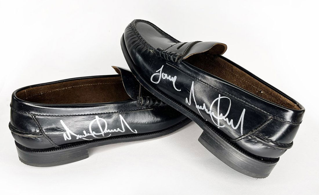 Michael Jackson Stage Used Signed Loafers (1 of 4)