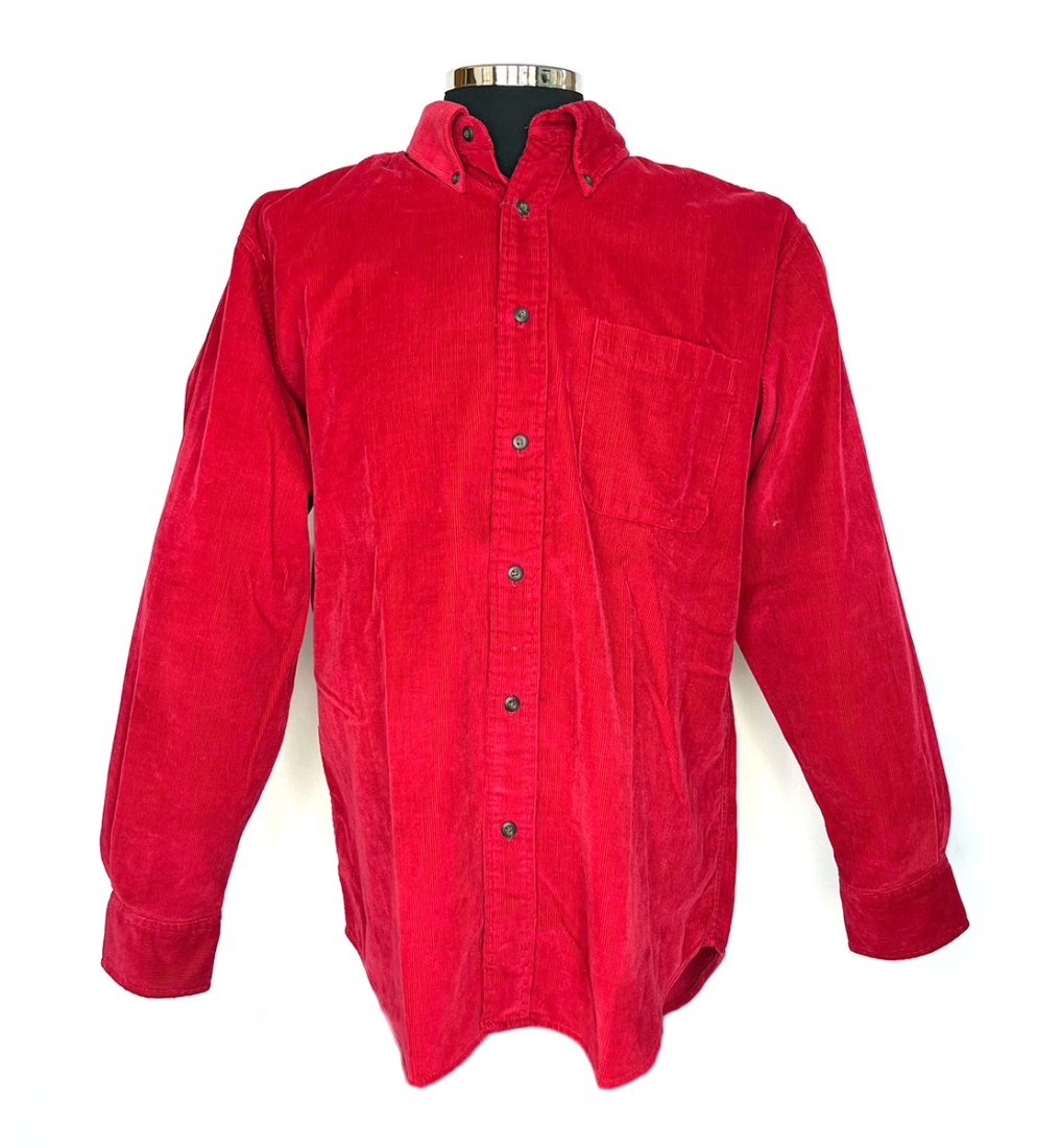 Michael Jackson Worn Red Corduroy Shirt #1 (1 of 2)