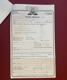 Michael Jackson Signed Neverland Ranch Amusement Park Contract: KnaiszLive.Com Presents: Michael Jackson Signed Neverland Valley Amusement Park Contract. The original Chance Rides signed contract for the famous Neverland Valley Park "Zipper" amusement ride, signed