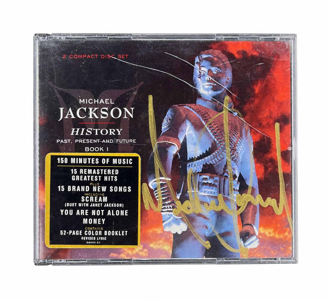 Michael Jackson Signed HIStory CD Insert (1 of 1)