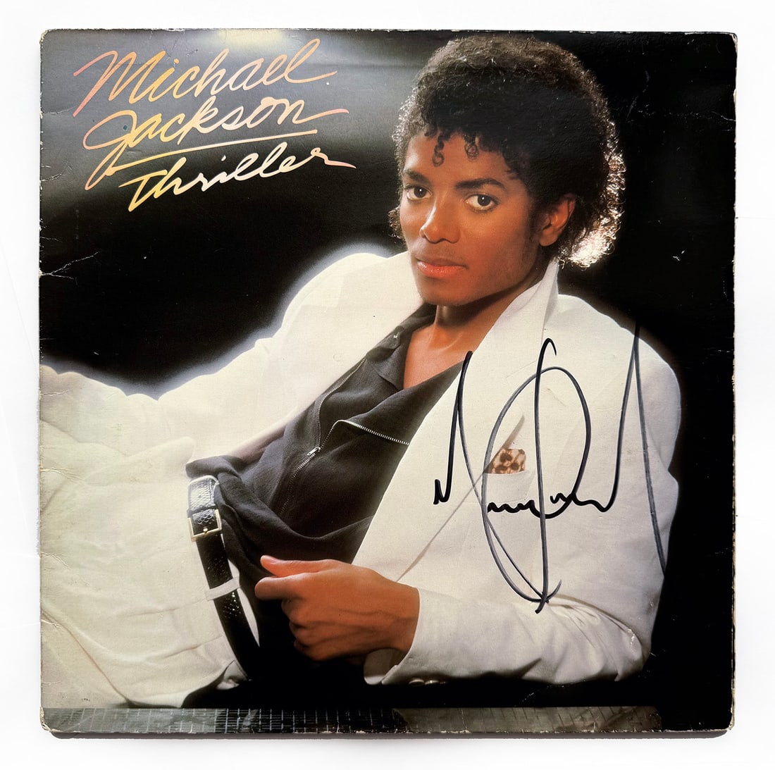 Michael Jackson Signed Thriller 12" Vinyl Record (1 of 2)