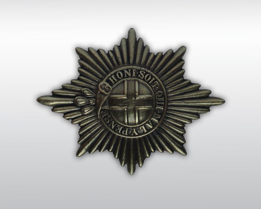 MICHAEL JACKSON WORN BAD TOUR BADGE: Michael Jackson used and worn this brass metal military badge during his Bad World Tour 1987-1988 and during the 2001 30th Anniversary concerts in the Madison Square Garden. This single badge was boug