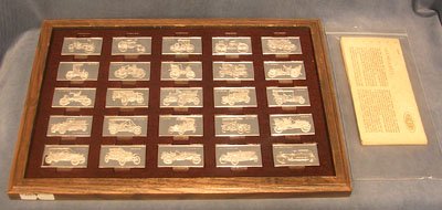 25Pc. Sterling Silver Centennial Car Ingot Collec