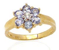 104100 1.15ct Sapphire & white Sapphire flower rin: LOW LOW BUYERS PREMIUM (10% upto $499, 8% for $500 and up) NO RESERVE AUCTION! BIDDING STARTS AT $10! This elegant ring features bright clean pastel baby blue Sapphires set in a flower motif with a W