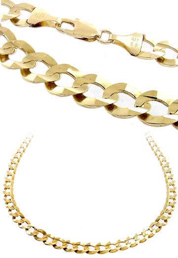 10 Kt YG Mans Cuban link 24inch necklace