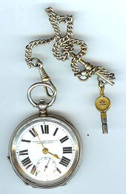 Ford & Galloway Ltd.Birmingham Pocket Watch c. 18: LOW BUYERS PREMIUM (10%) NO RESERVE AUCTION! BIDDING STARTS AT $10! This a handsome old pocket watch made by or for the Ford & Galloway Ltd. Birmingham c. 1860. It is a key wind & key set key included