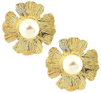 Lot 3 items flower pearl studs Pearl lvrbks pendant: LOW LOW BUYERS PREMIUM (10% upto $499, 8% for $500 and up) NO RESERVE AUCTION! BIDDING STARTS AT $10! Lot of 3 items 1. A genuine 8x10mm cultured White Pearl is set as a drop in a simple Genuine 14kt