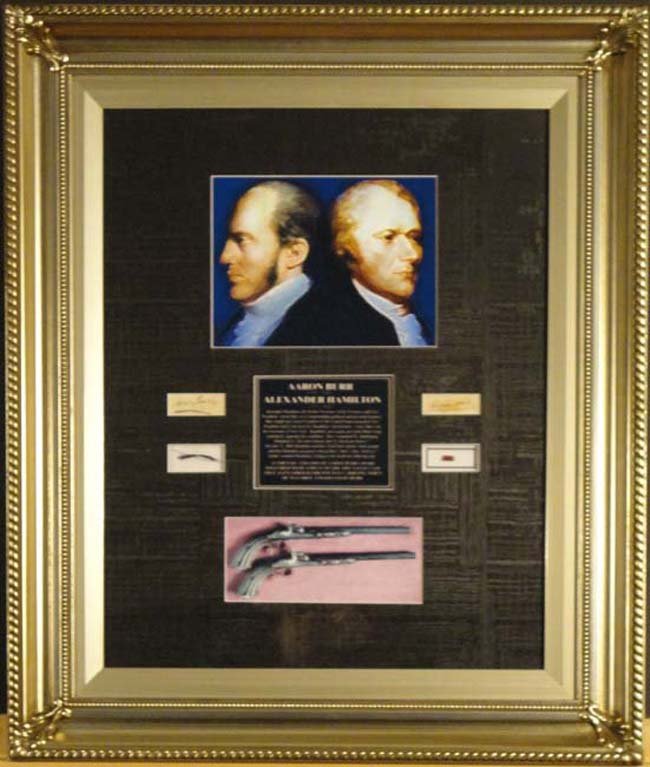 Aaron Burr and Alexander Hamilton Duel Artifact