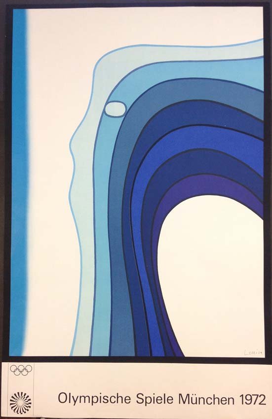 Plakatentwurf by Jan Lenica Poster art Olympic Games: Poster art, Munich Olympic Games 1972 38.62 x 25 inches Kennedy Graphics, Inc. Germany