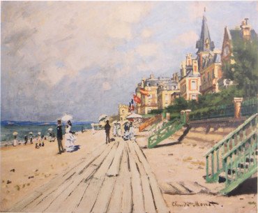 Beach at Trouville by Claude Monet (1 of 1)