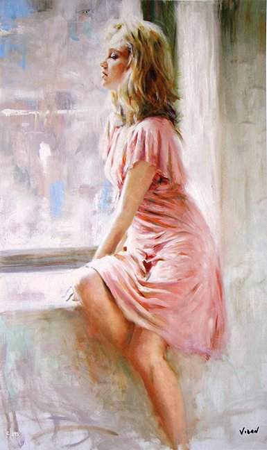 Woman in Pink Dress by Vidan (1 of 1)